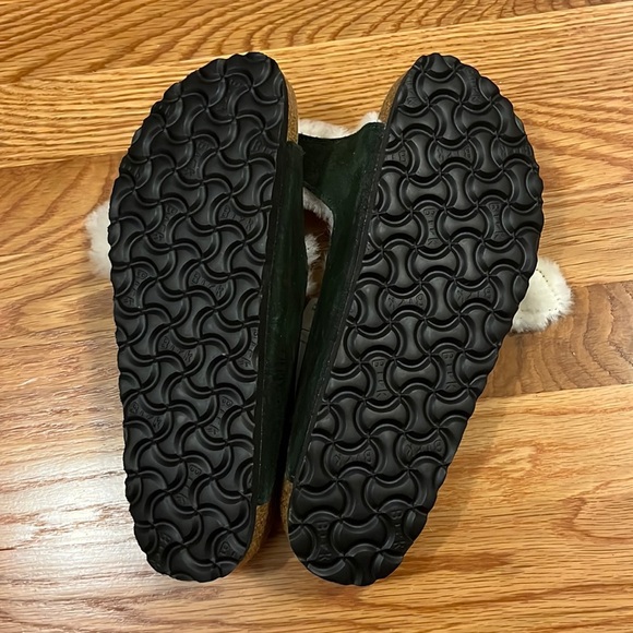 NWT Birkenstock Arizona Shearling Suede Leather Mountain View Green 8, 9, 10 - Picture 11 of 17